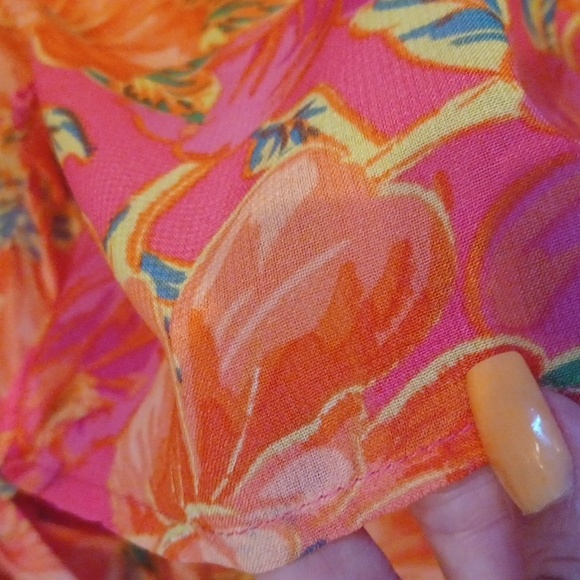 Beach Riot Melanie Tie Sarong in Miami Peony - Picture 4 of 5
